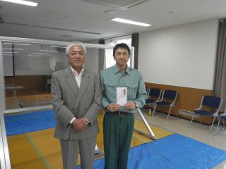 優勝の細川選手　